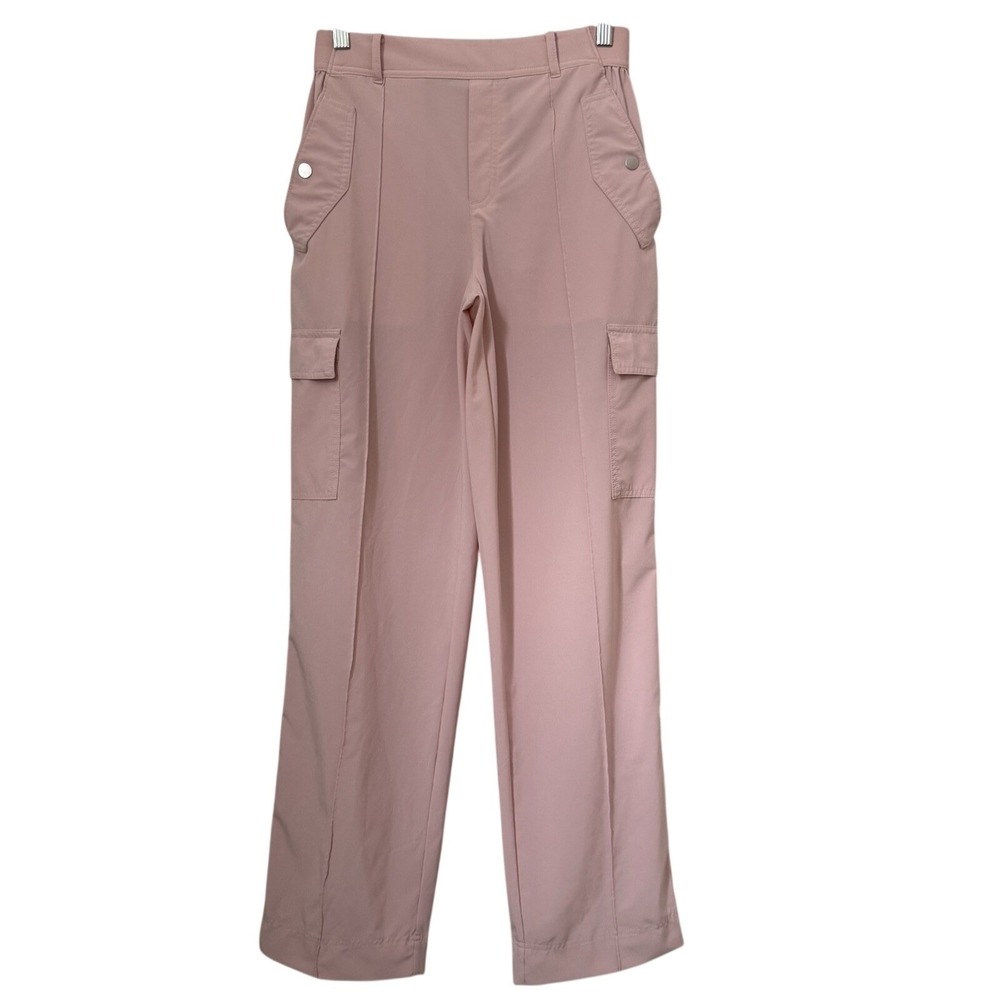 Athleta Vienna Cargo Wide Leg Pants Size 4 Orchid Pink Stretch Athleisure Travel